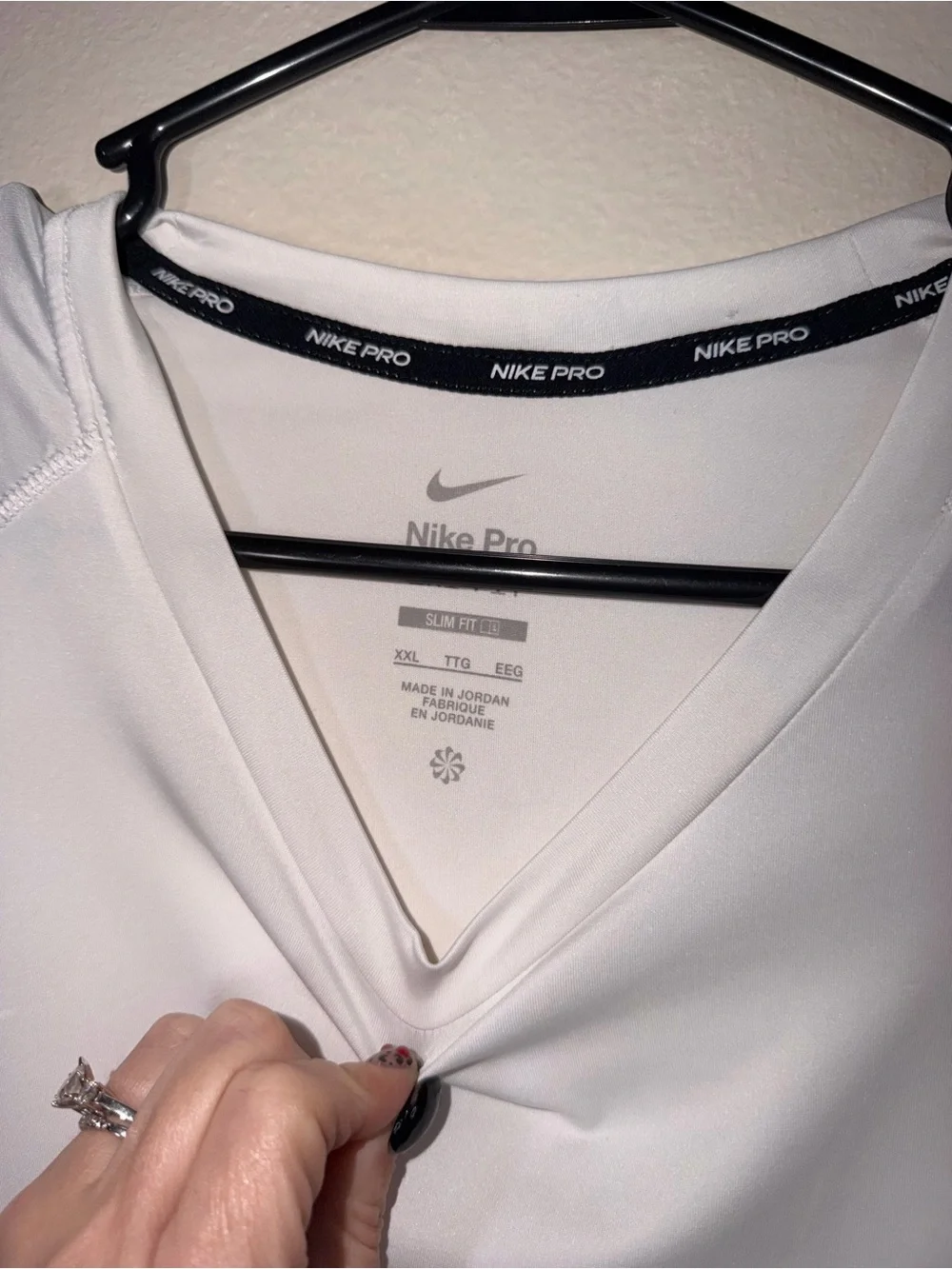 Nike Men’s White Dri-FIT Short Sleeve Training Shirt